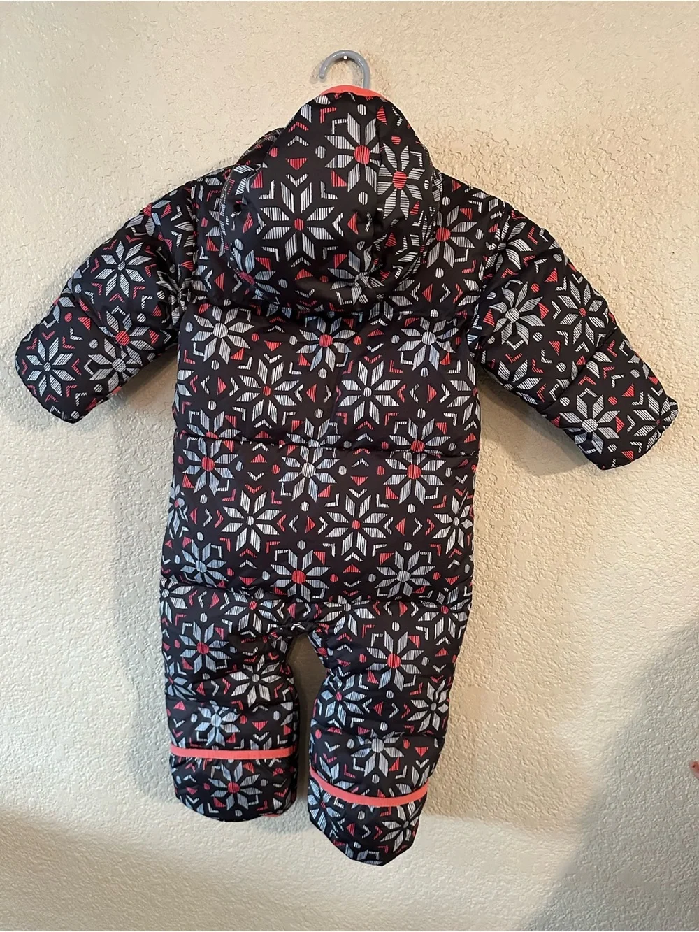 Columbia Black One-Piece Snowsuit with Pink Accents